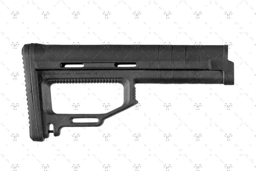 Bravary MFT Style Fixed Stock - Lightweight Nylon Fixed Rifle Stock, Matte Black