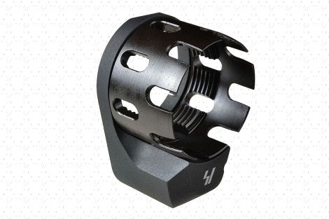 AR Enhanced Castle Nut & Extended End Plate - Black (Blemished)