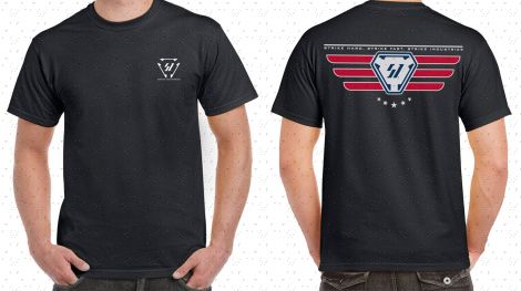SI Wings T-Shirt - Black (Discontinued)