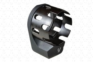 AR Enhanced Castle Nut & Extended End Plate - Black (Blemished)