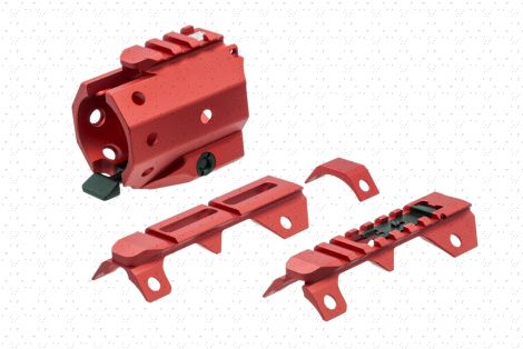 GRIDLOK® Sight and Rail Attachments - Red (Blemished)