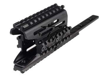 AK Modular / KeyMod Handguard Rail-TRAX 2 - Black
