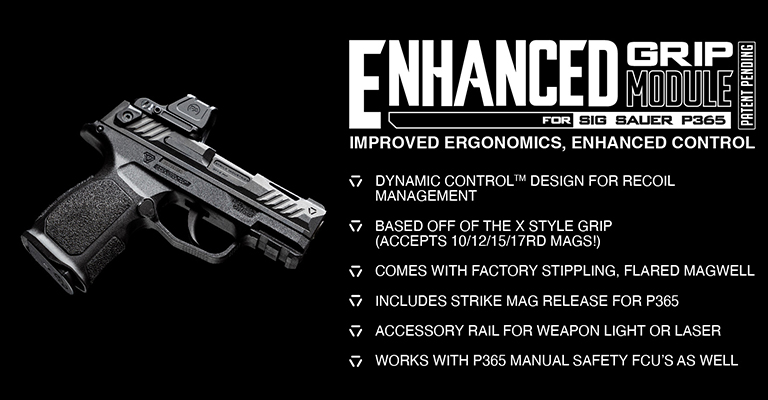 Strike Enhanced Grip Module for the SIG P365