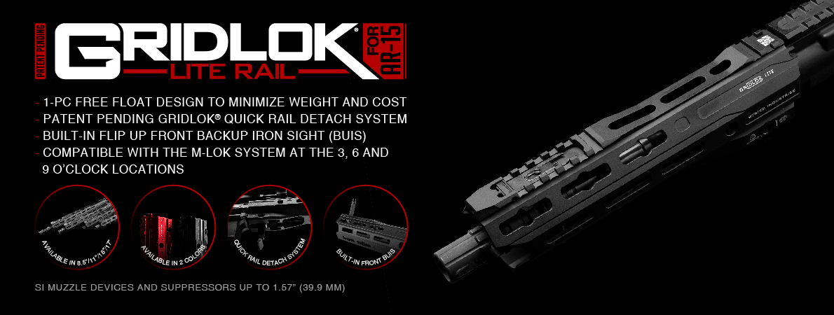 GRIDLOK LITE Rail For AR 15
